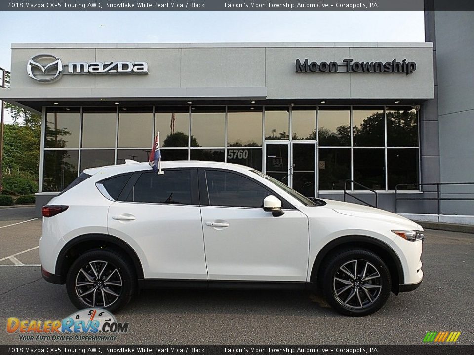2018 Mazda CX-5 Touring AWD Snowflake White Pearl Mica / Black Photo #1