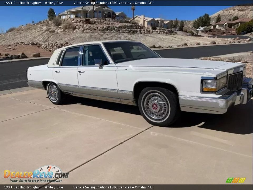 White 1991 Cadillac Brougham  Photo #21