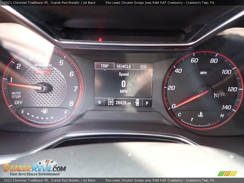 2021 Chevrolet TrailBlazer RS Scarlet Red Metallic / Jet Black Photo #16