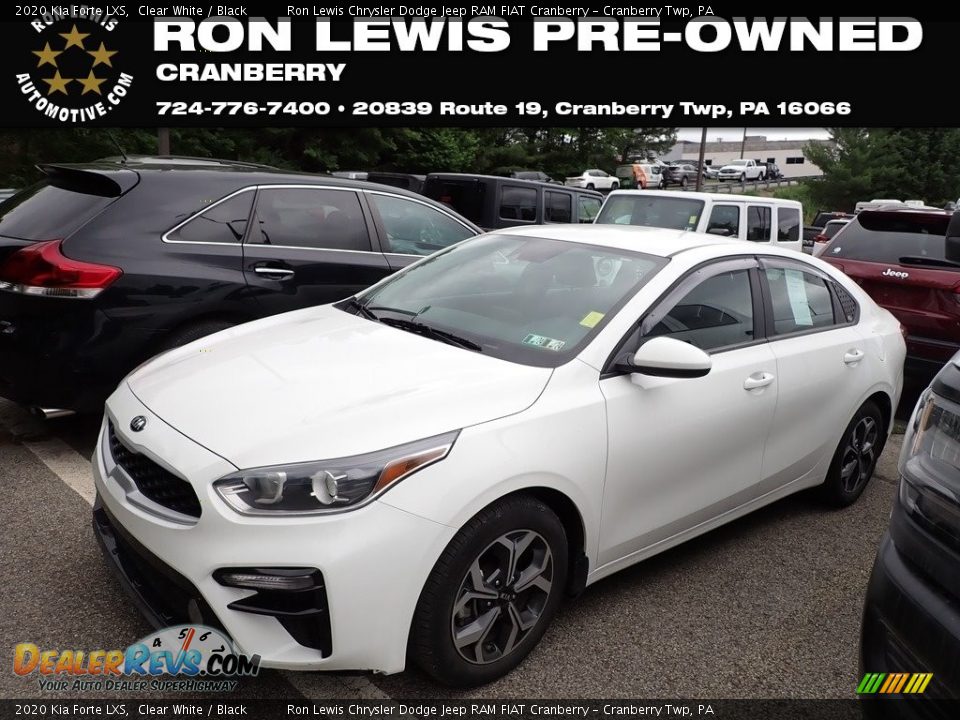 2020 Kia Forte LXS Clear White / Black Photo #1