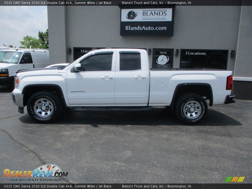 2015 GMC Sierra 1500 SLE Double Cab 4x4 Summit White / Jet Black Photo #1