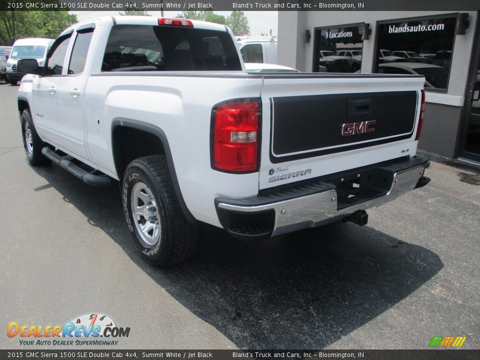 2015 GMC Sierra 1500 SLE Double Cab 4x4 Summit White / Jet Black Photo #3