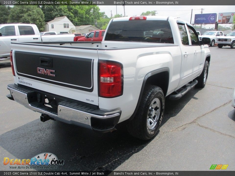 2015 GMC Sierra 1500 SLE Double Cab 4x4 Summit White / Jet Black Photo #4