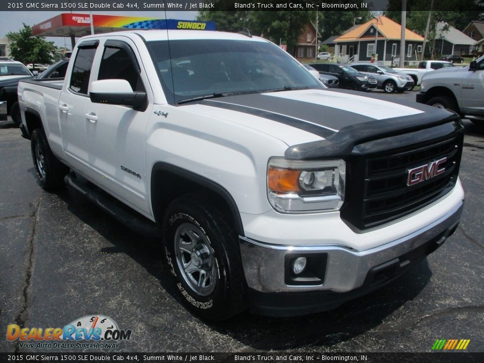 2015 GMC Sierra 1500 SLE Double Cab 4x4 Summit White / Jet Black Photo #5