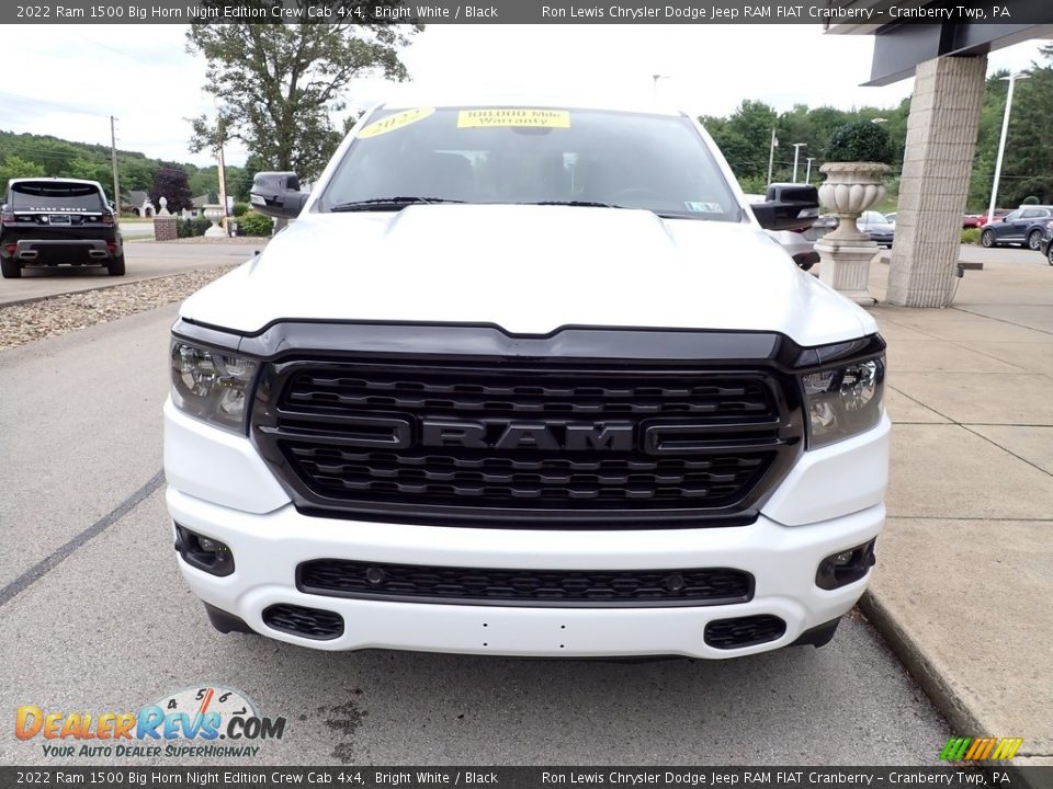 2022 Ram 1500 Big Horn Night Edition Crew Cab 4x4 Bright White / Black Photo #3