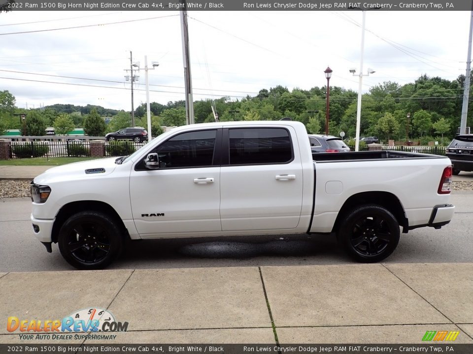 2022 Ram 1500 Big Horn Night Edition Crew Cab 4x4 Bright White / Black Photo #5