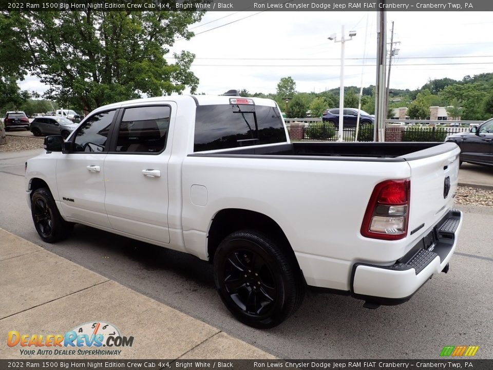 2022 Ram 1500 Big Horn Night Edition Crew Cab 4x4 Bright White / Black Photo #6