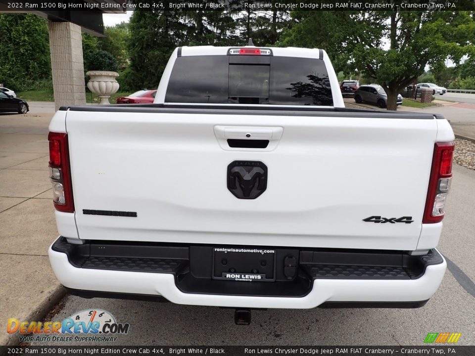 2022 Ram 1500 Big Horn Night Edition Crew Cab 4x4 Bright White / Black Photo #7