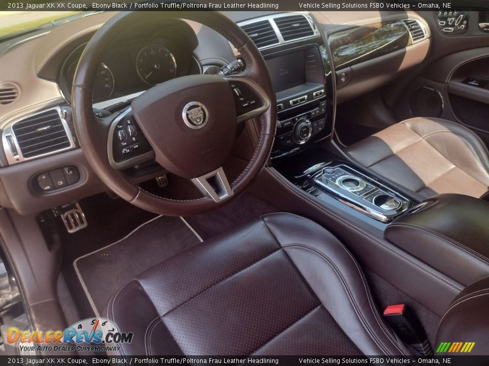 Portfolio Truffle/Poltrona Frau Leather Headlining Interior - 2013 Jaguar XK XK Coupe Photo #17