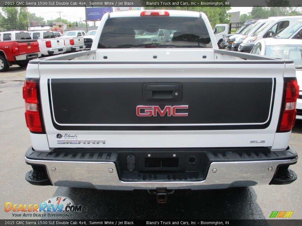 2015 GMC Sierra 1500 SLE Double Cab 4x4 Summit White / Jet Black Photo #30