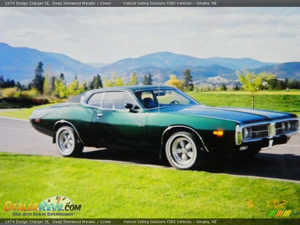 Deep Sherwood Metallic 1974 Dodge Charger SE Photo #12