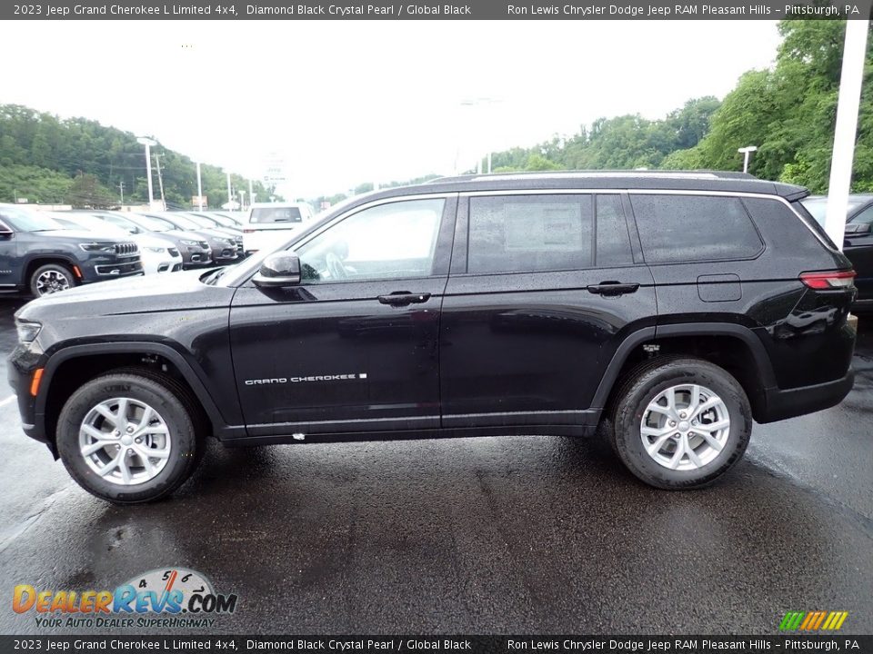 2023 Jeep Grand Cherokee L Limited 4x4 Diamond Black Crystal Pearl / Global Black Photo #2