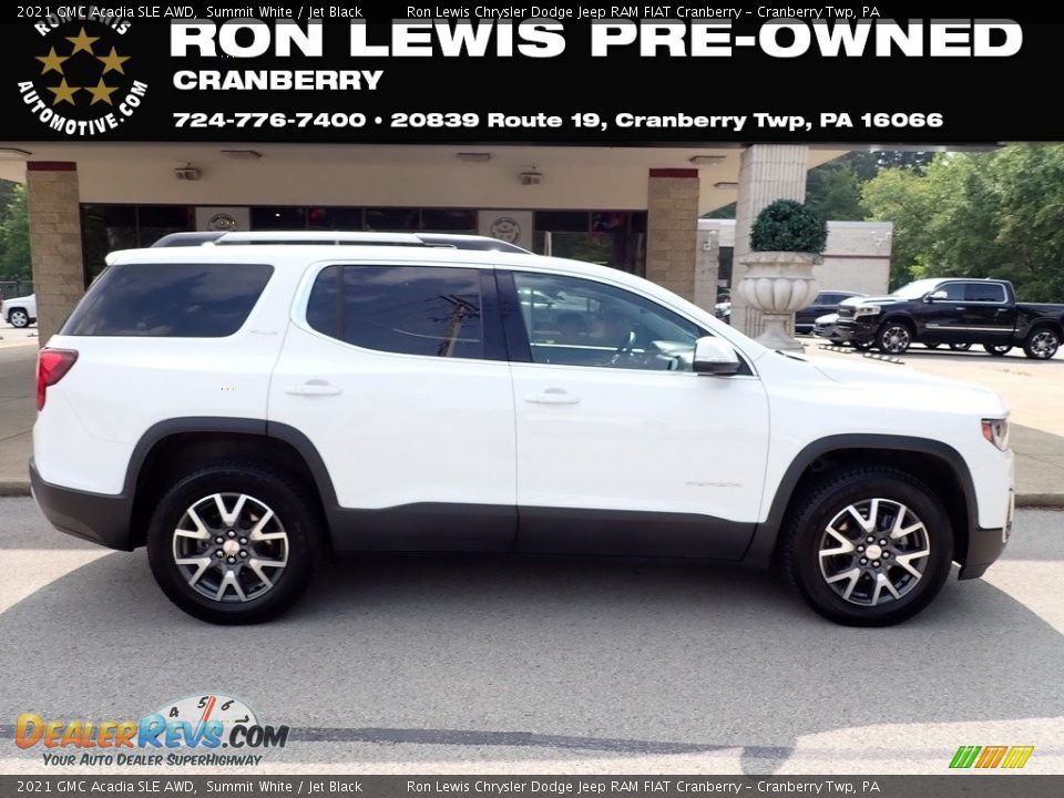 2021 GMC Acadia SLE AWD Summit White / Jet Black Photo #1