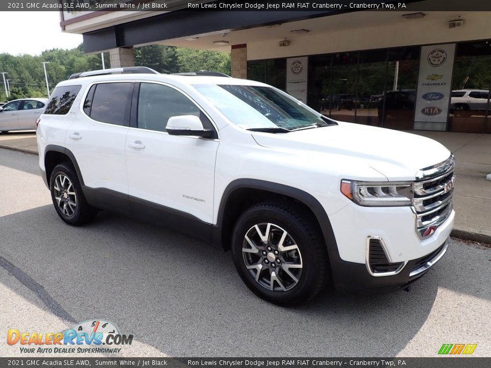 2021 GMC Acadia SLE AWD Summit White / Jet Black Photo #2