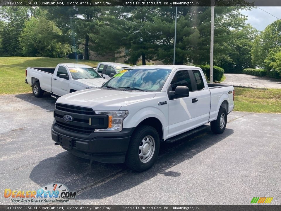 2019 Ford F150 XL SuperCab 4x4 Oxford White / Earth Gray Photo #2