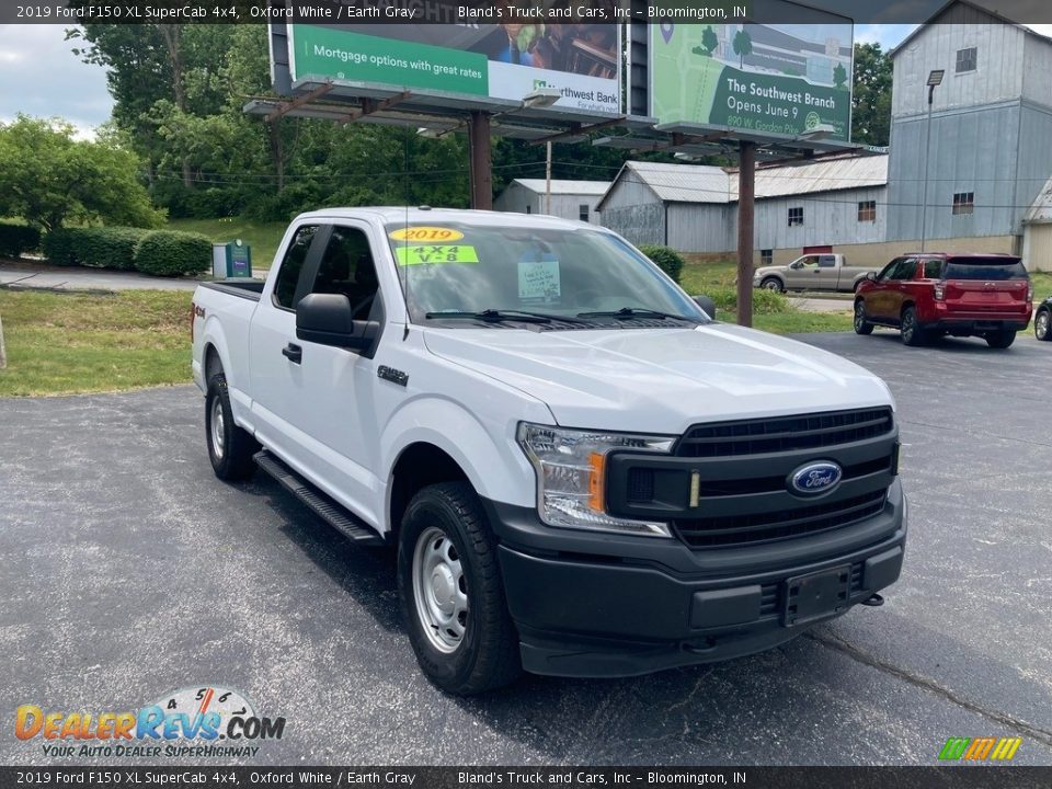 2019 Ford F150 XL SuperCab 4x4 Oxford White / Earth Gray Photo #6