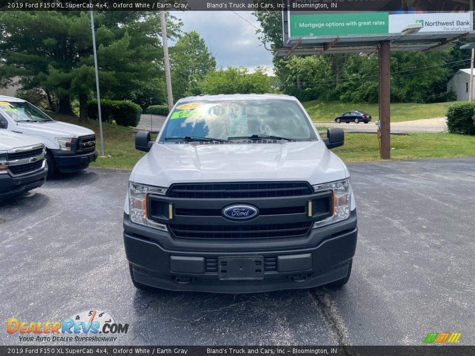 2019 Ford F150 XL SuperCab 4x4 Oxford White / Earth Gray Photo #7