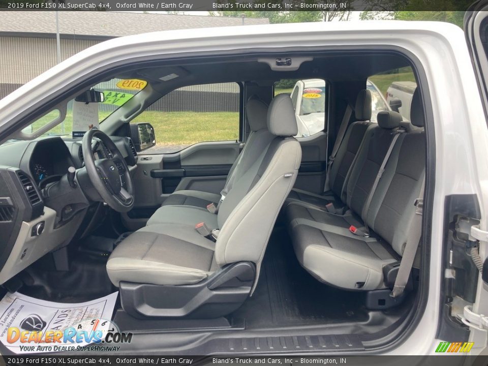 2019 Ford F150 XL SuperCab 4x4 Oxford White / Earth Gray Photo #12