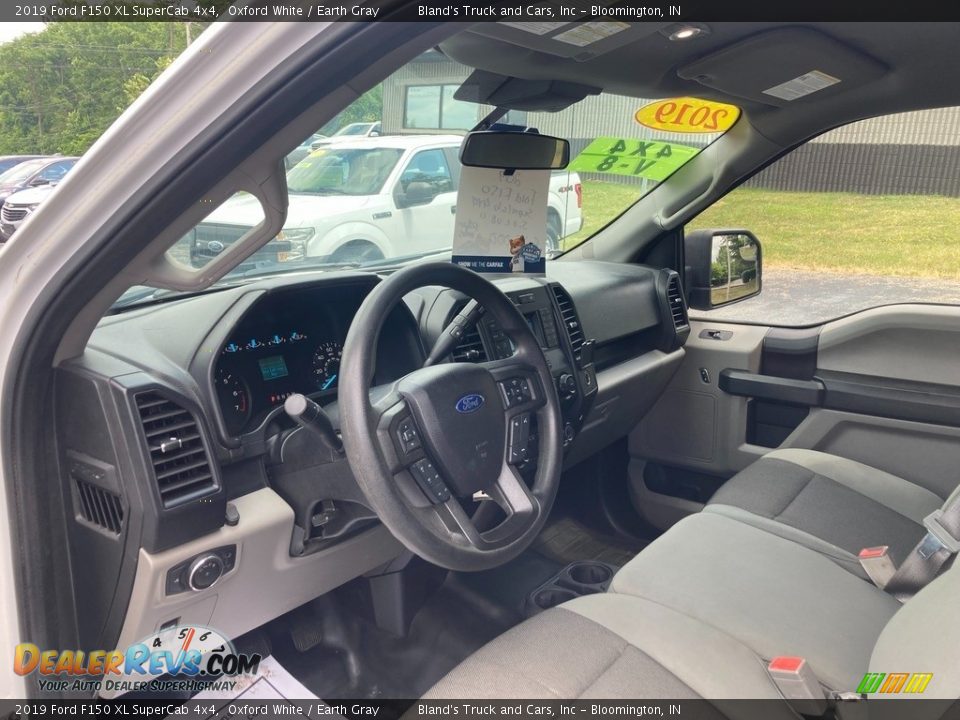 2019 Ford F150 XL SuperCab 4x4 Oxford White / Earth Gray Photo #13