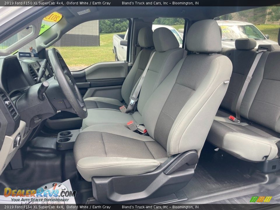 2019 Ford F150 XL SuperCab 4x4 Oxford White / Earth Gray Photo #14