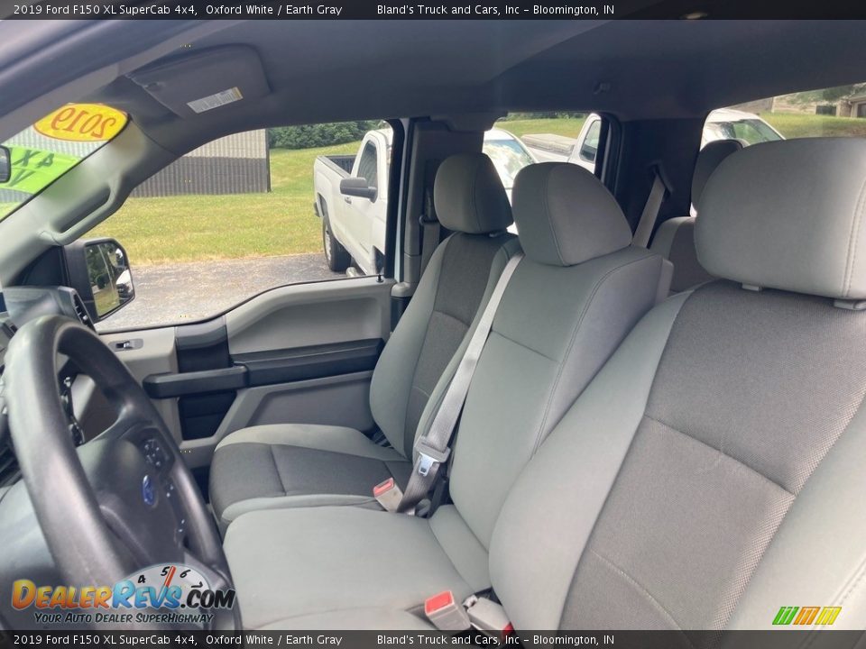 2019 Ford F150 XL SuperCab 4x4 Oxford White / Earth Gray Photo #15