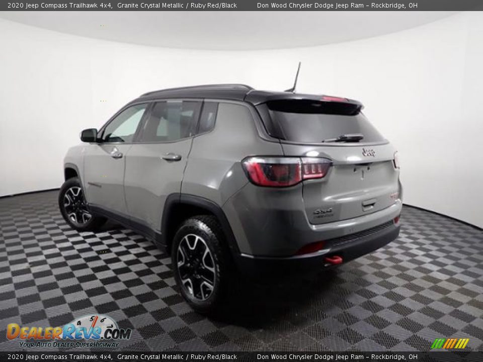 2020 Jeep Compass Trailhawk 4x4 Granite Crystal Metallic / Ruby Red/Black Photo #7