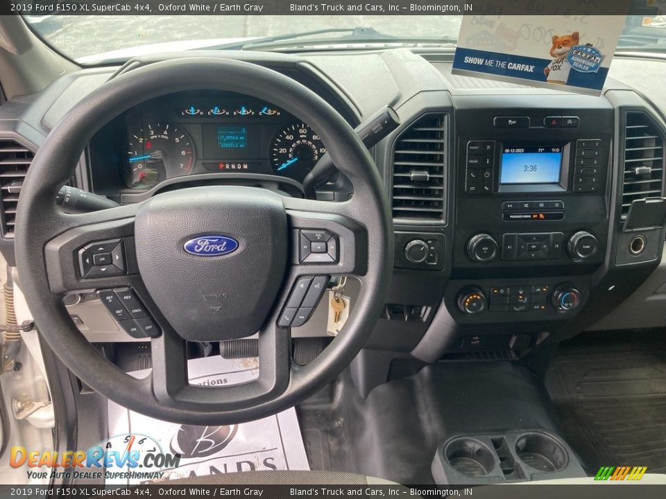 2019 Ford F150 XL SuperCab 4x4 Oxford White / Earth Gray Photo #18