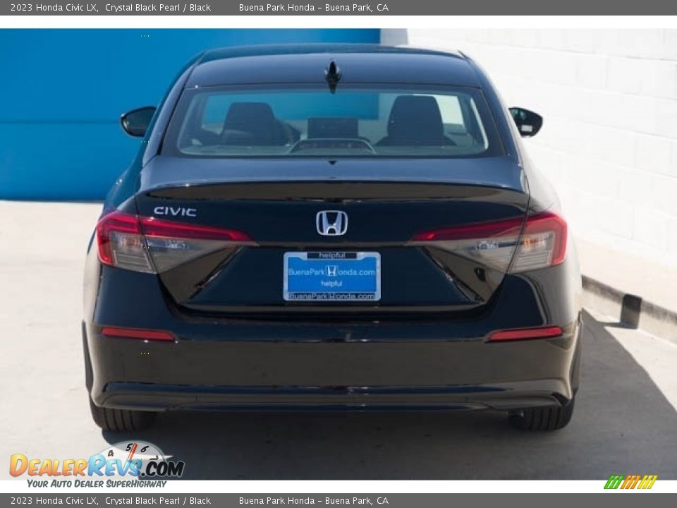 2023 Honda Civic LX Crystal Black Pearl / Black Photo #5