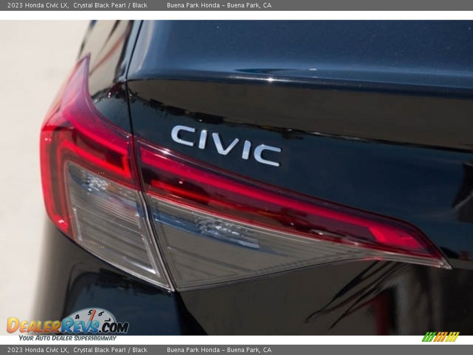 2023 Honda Civic LX Crystal Black Pearl / Black Photo #6