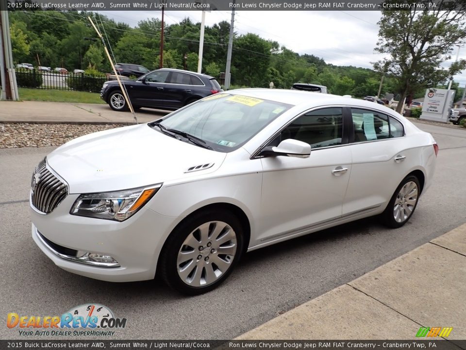 2015 Buick LaCrosse Leather AWD Summit White / Light Neutral/Cocoa Photo #4