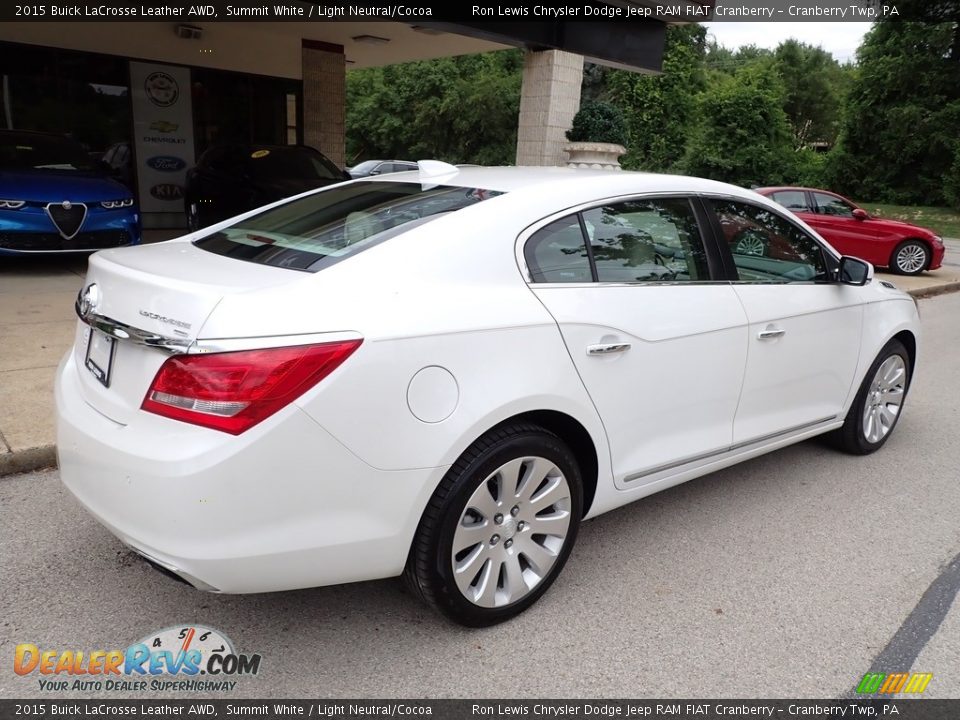 2015 Buick LaCrosse Leather AWD Summit White / Light Neutral/Cocoa Photo #8