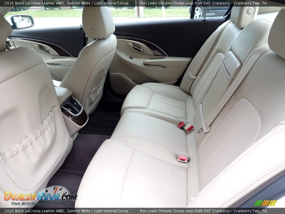 Rear Seat of 2015 Buick LaCrosse Leather AWD Photo #10