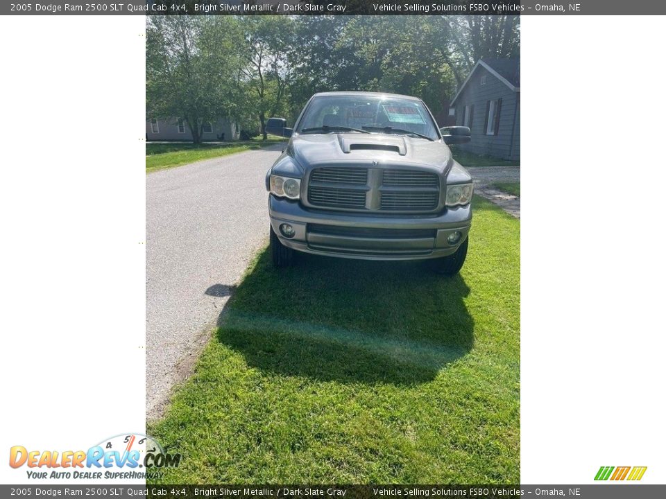 2005 Dodge Ram 2500 SLT Quad Cab 4x4 Bright Silver Metallic / Dark Slate Gray Photo #2