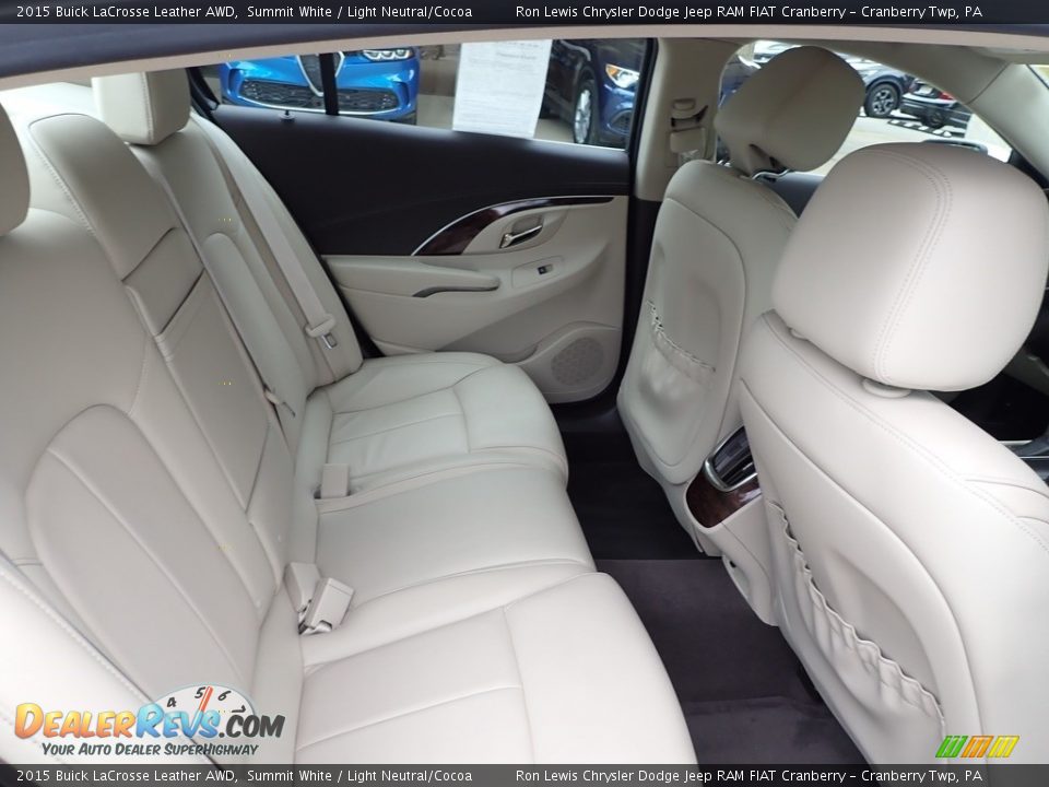 Rear Seat of 2015 Buick LaCrosse Leather AWD Photo #12