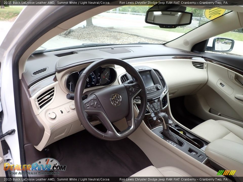 Light Neutral/Cocoa Interior - 2015 Buick LaCrosse Leather AWD Photo #13