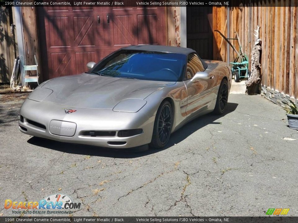 1998 Chevrolet Corvette Convertible Light Pewter Metallic / Black Photo #1