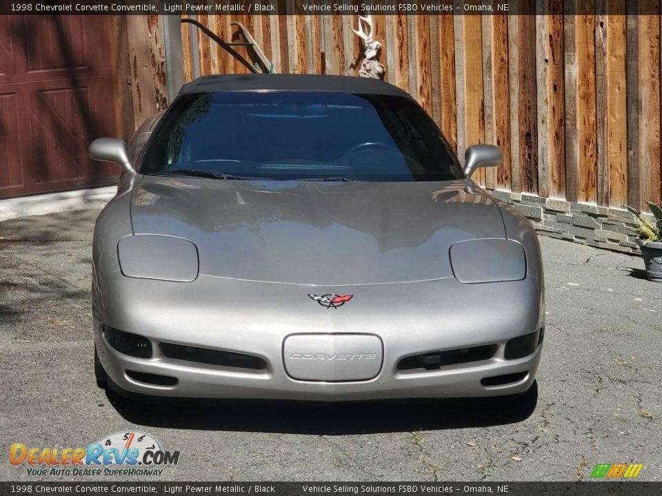 1998 Chevrolet Corvette Convertible Light Pewter Metallic / Black Photo #2