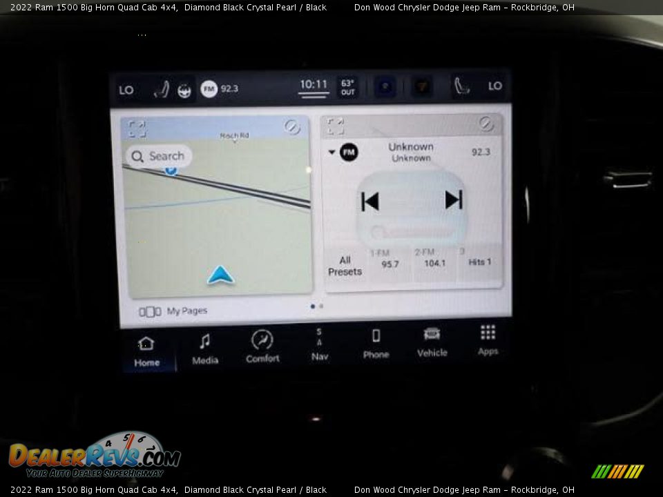 2022 Ram 1500 Big Horn Quad Cab 4x4 Diamond Black Crystal Pearl / Black Photo #2