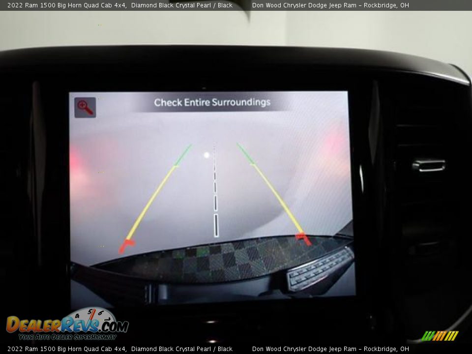 2022 Ram 1500 Big Horn Quad Cab 4x4 Diamond Black Crystal Pearl / Black Photo #3