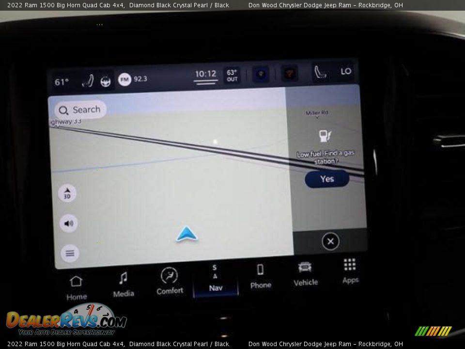 2022 Ram 1500 Big Horn Quad Cab 4x4 Diamond Black Crystal Pearl / Black Photo #4