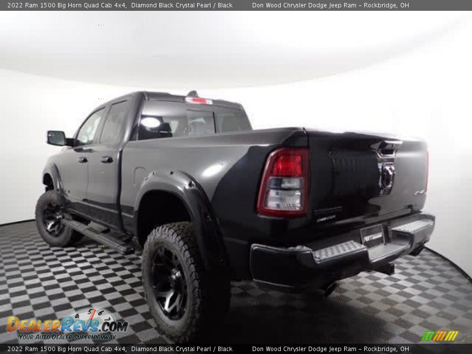 2022 Ram 1500 Big Horn Quad Cab 4x4 Diamond Black Crystal Pearl / Black Photo #8