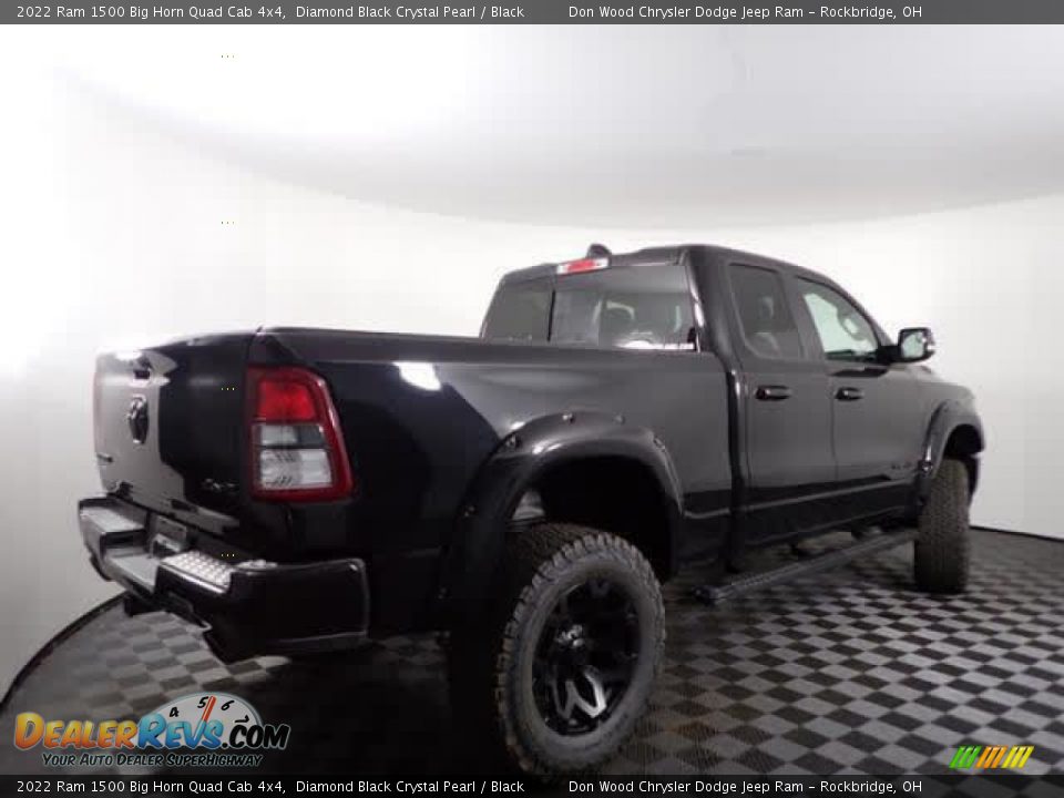 2022 Ram 1500 Big Horn Quad Cab 4x4 Diamond Black Crystal Pearl / Black Photo #11
