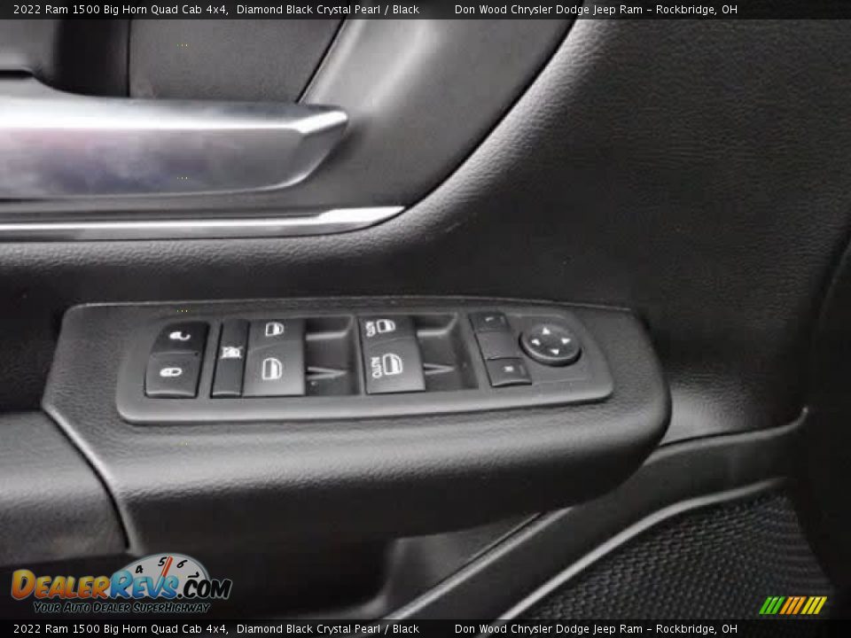 2022 Ram 1500 Big Horn Quad Cab 4x4 Diamond Black Crystal Pearl / Black Photo #13