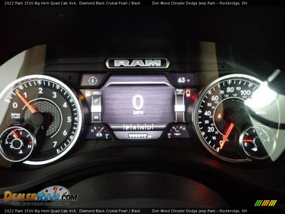 2022 Ram 1500 Big Horn Quad Cab 4x4 Diamond Black Crystal Pearl / Black Photo #18