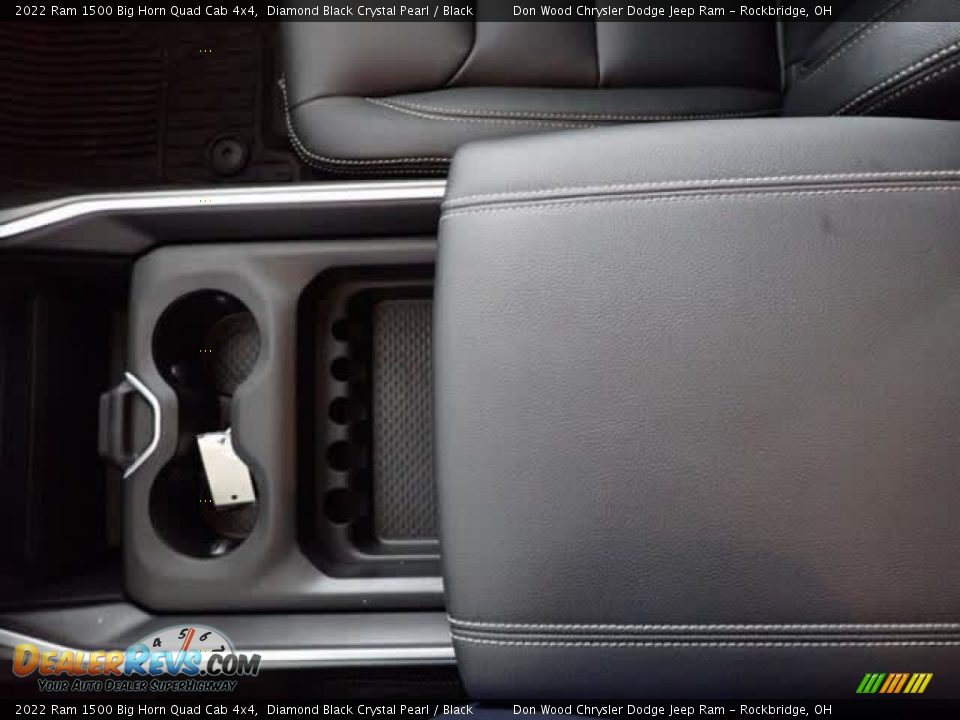 2022 Ram 1500 Big Horn Quad Cab 4x4 Diamond Black Crystal Pearl / Black Photo #20