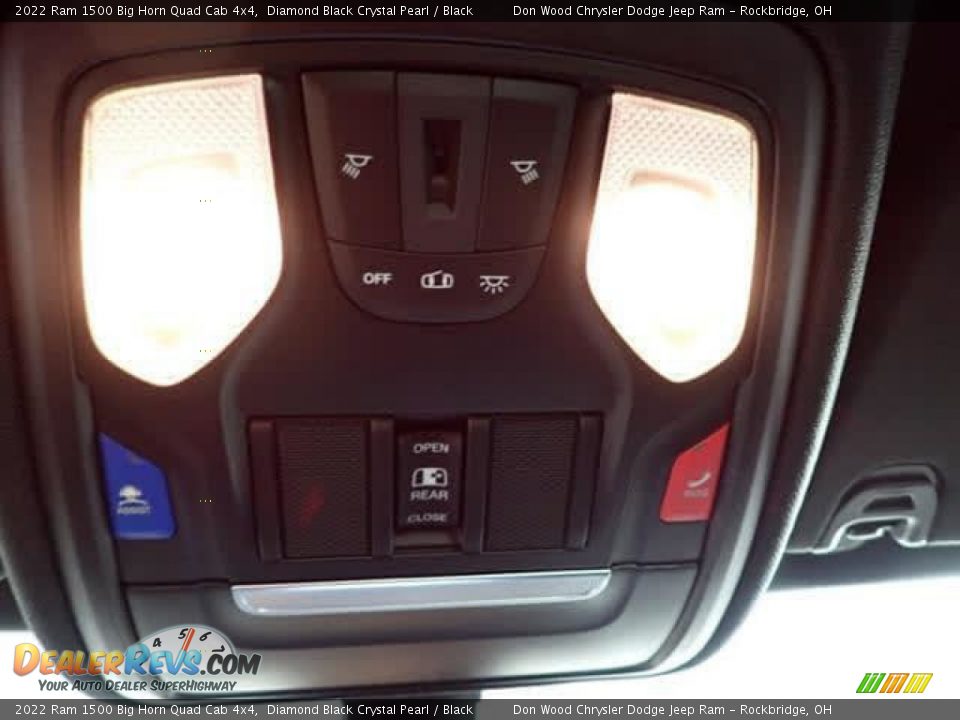2022 Ram 1500 Big Horn Quad Cab 4x4 Diamond Black Crystal Pearl / Black Photo #21