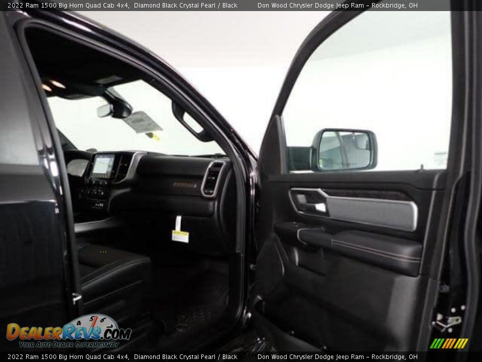 2022 Ram 1500 Big Horn Quad Cab 4x4 Diamond Black Crystal Pearl / Black Photo #26