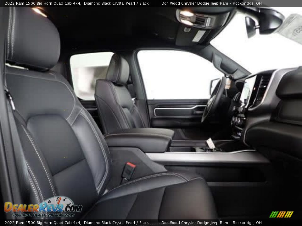 2022 Ram 1500 Big Horn Quad Cab 4x4 Diamond Black Crystal Pearl / Black Photo #27