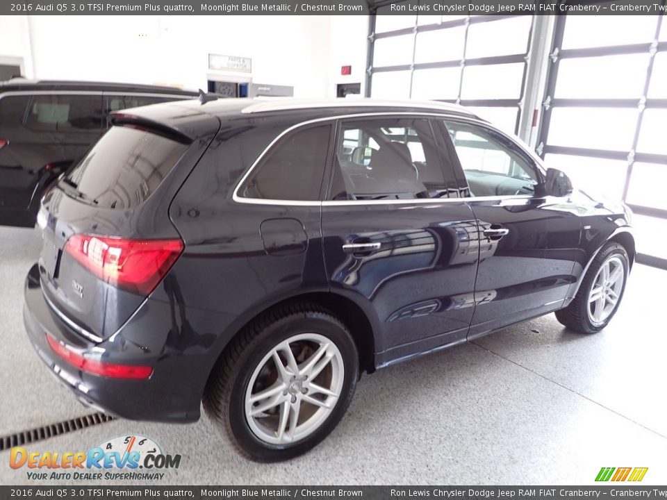 2016 Audi Q5 3.0 TFSI Premium Plus quattro Moonlight Blue Metallic / Chestnut Brown Photo #4