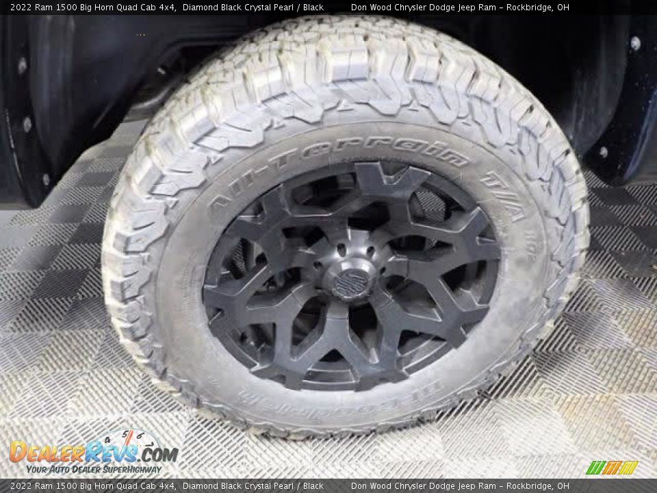 2022 Ram 1500 Big Horn Quad Cab 4x4 Diamond Black Crystal Pearl / Black Photo #30